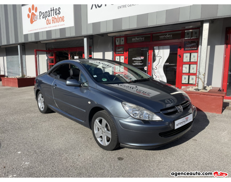 Achat voiture occasion, Auto occasion pas cher | Agence Auto Peugeot 307 CC 1.6 16v 110 cv Pack Clim Gris Année 2005 Manuelle Essence